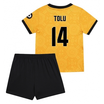 Billige Fotballdrakt Wolves Tolu Arokodare #14 Replika Hjemmedraktsett Barn 2025-26 Kortermet (med bukser)